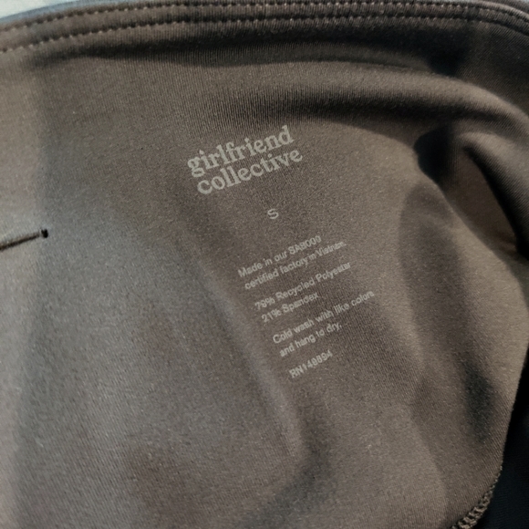 Girlfriend Collective grey high-rise shorts - S - Picture 2 of 2